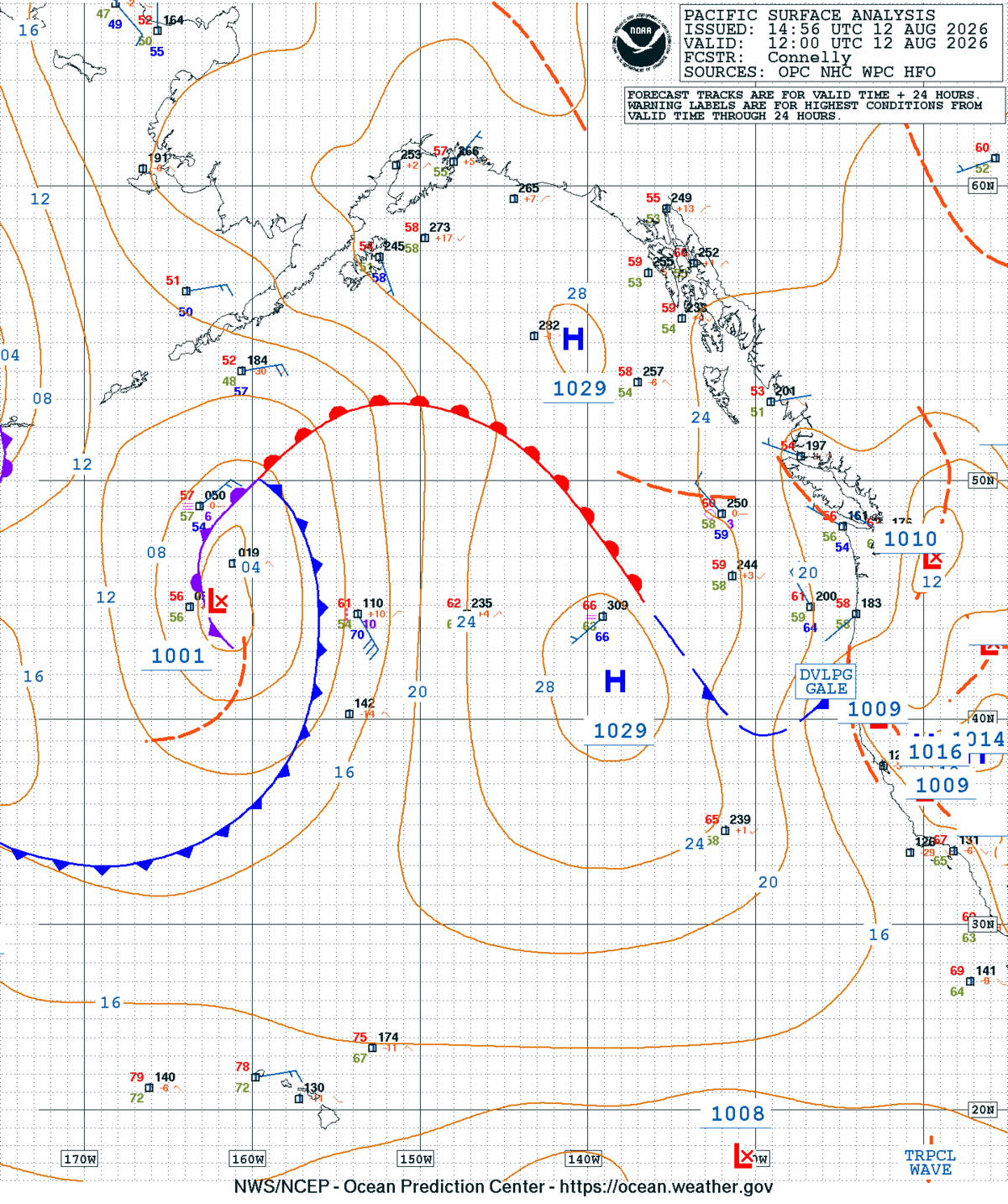 East Pacific Surface Analysis