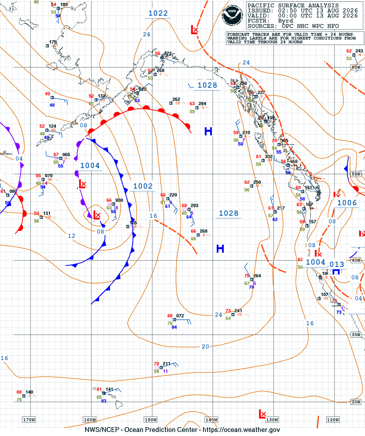 East Pacific Surface Analysis