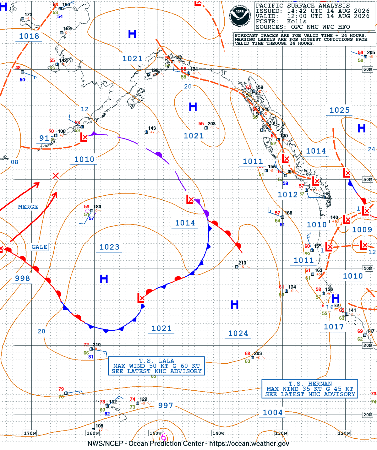 East Pacific Surface Analysis