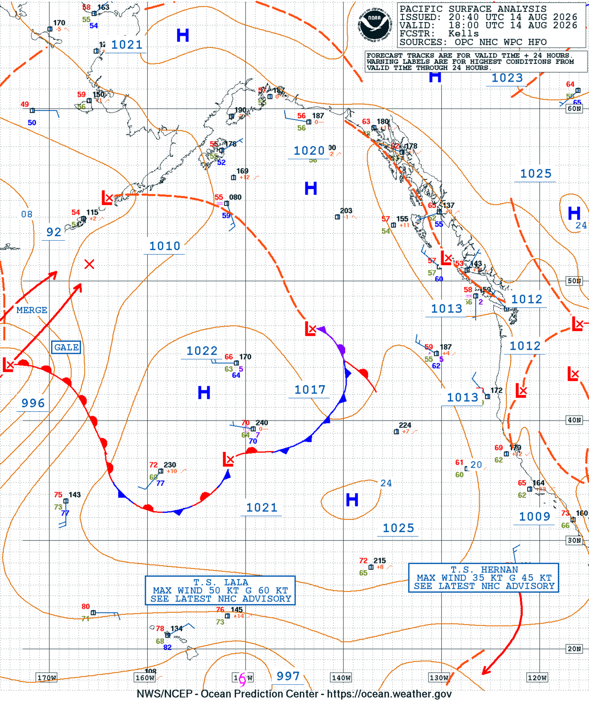East Pacific Surface Analysis