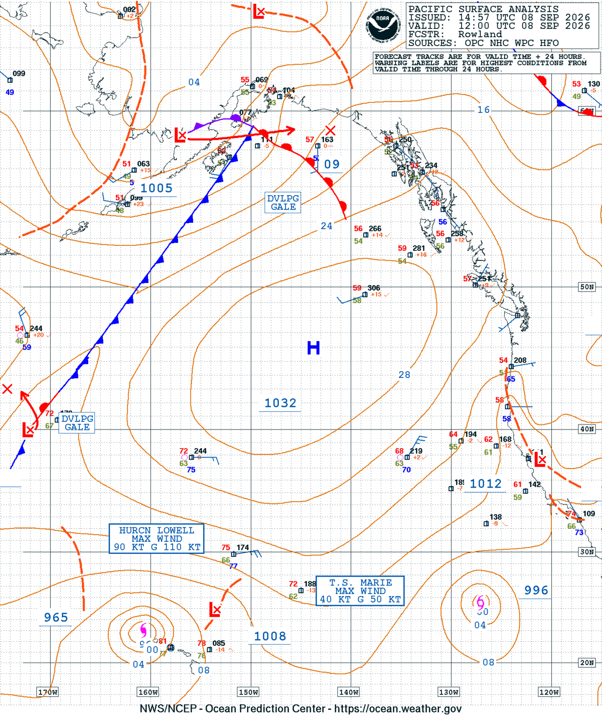 East Pacific Surface Analysis