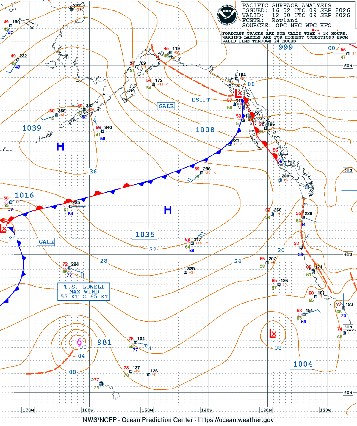 East Pacific Surface Analysis