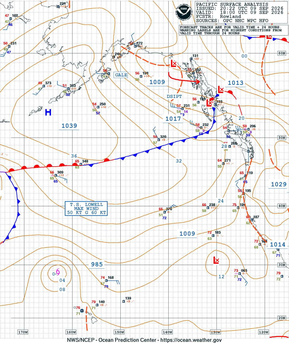 East Pacific Surface Analysis