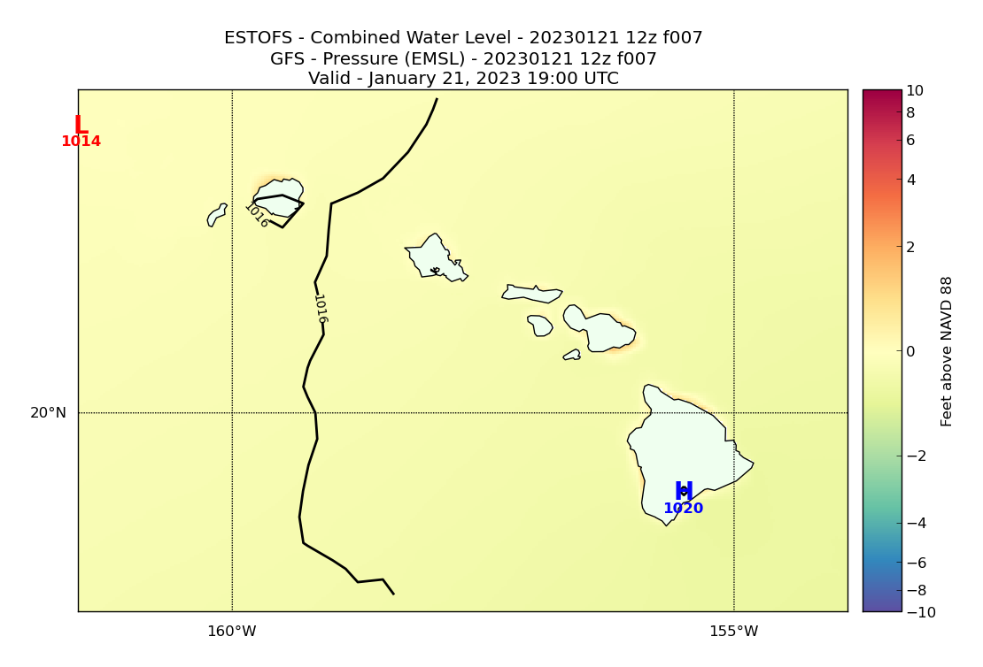 ESTOFS 7 Hour Total Water Level image (ft)