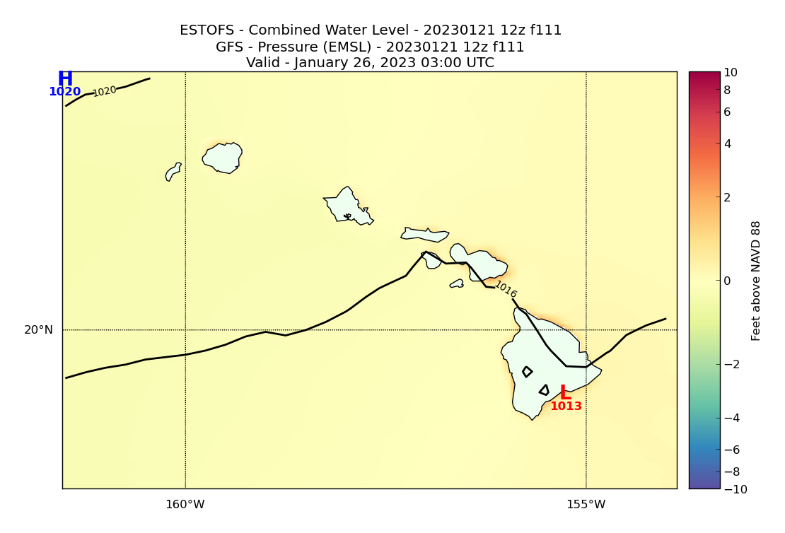 ESTOFS 111 Hour Total Water Level image (ft)