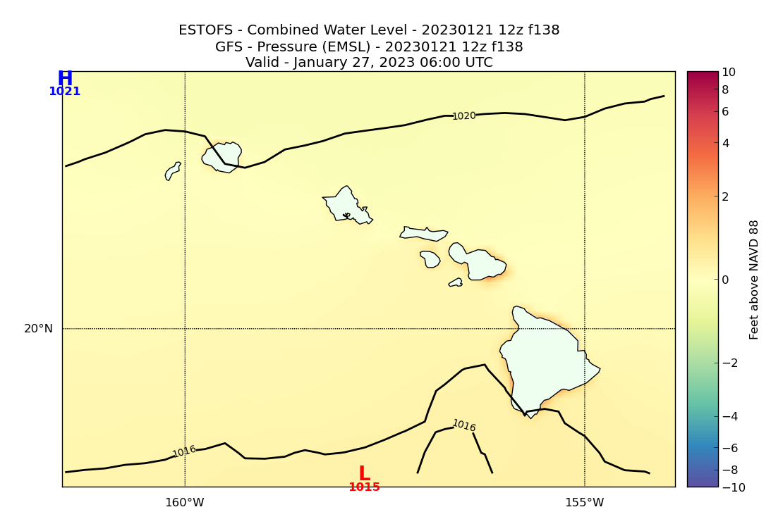 ESTOFS 138 Hour Total Water Level image (ft)