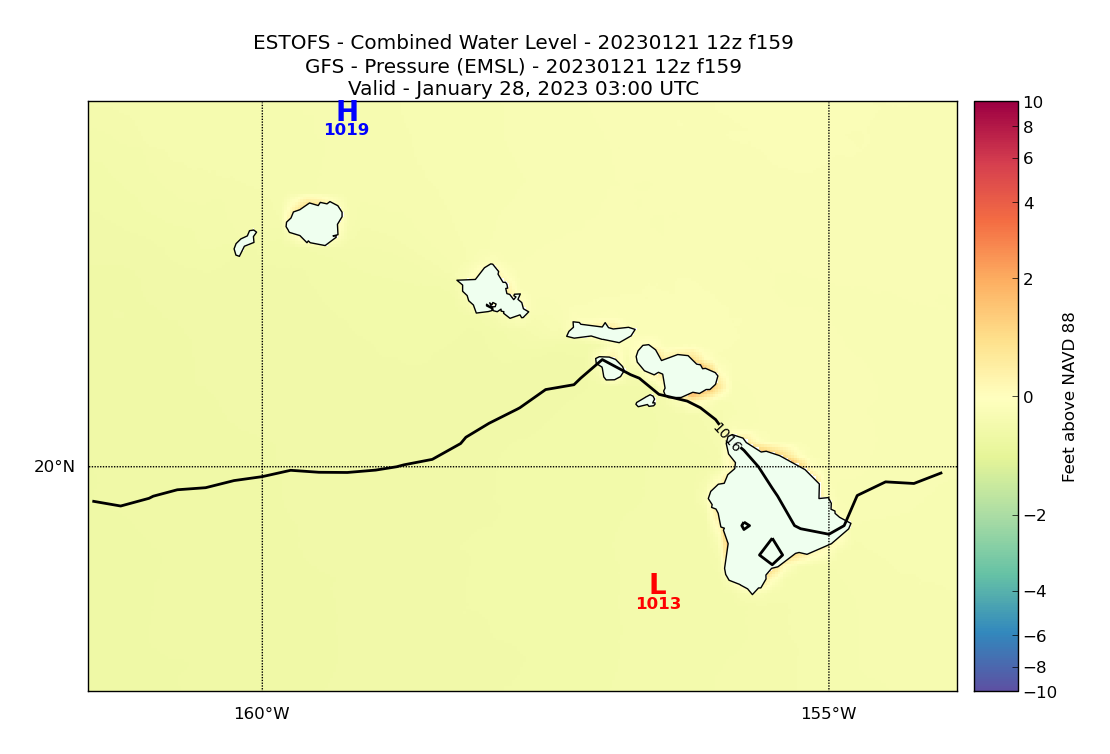 ESTOFS 159 Hour Total Water Level image (ft)