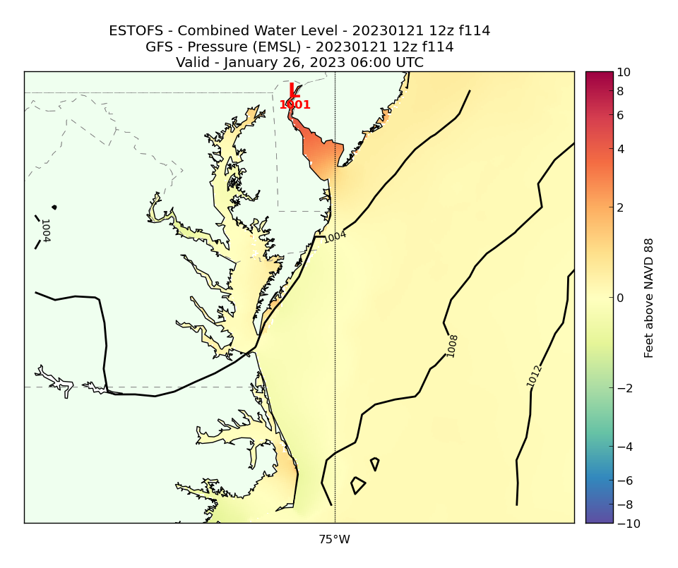 ESTOFS 114 Hour Total Water Level image (ft)