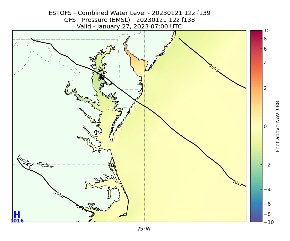 ESTOFS 139 Hour Total Water Level image (ft)