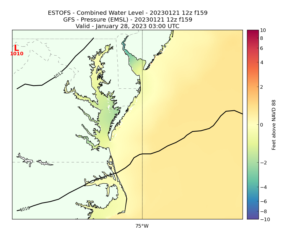 ESTOFS 159 Hour Total Water Level image (ft)