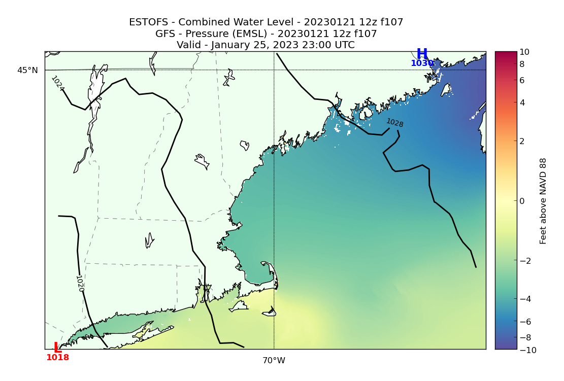 ESTOFS 107 Hour Total Water Level image (ft)