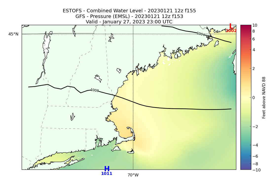 ESTOFS 155 Hour Total Water Level image (ft)