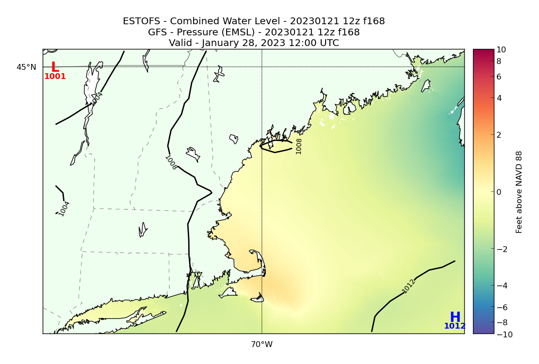 ESTOFS 168 Hour Total Water Level image (ft)