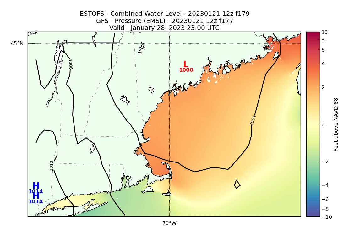 ESTOFS 179 Hour Total Water Level image (ft)