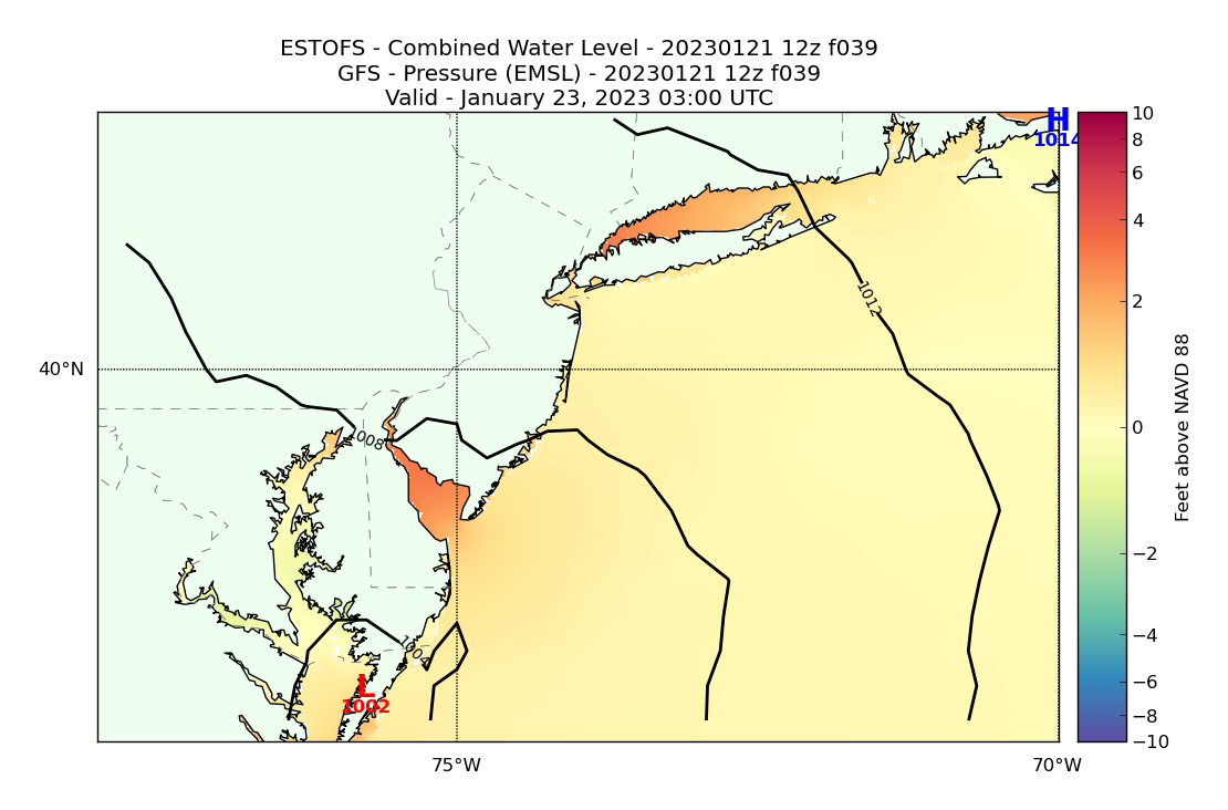 ESTOFS 39 Hour Total Water Level image (ft)