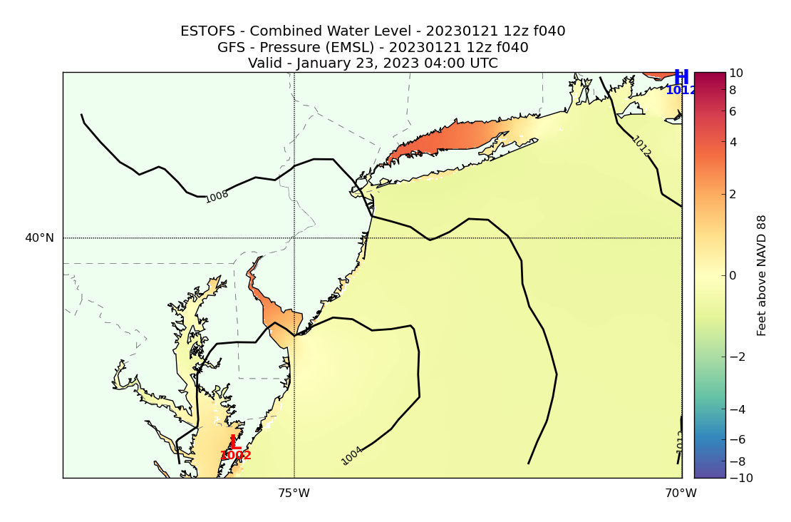 ESTOFS 40 Hour Total Water Level image (ft)