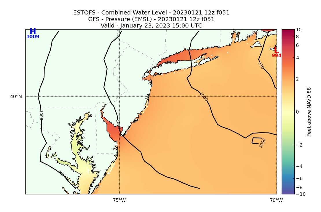 ESTOFS 51 Hour Total Water Level image (ft)