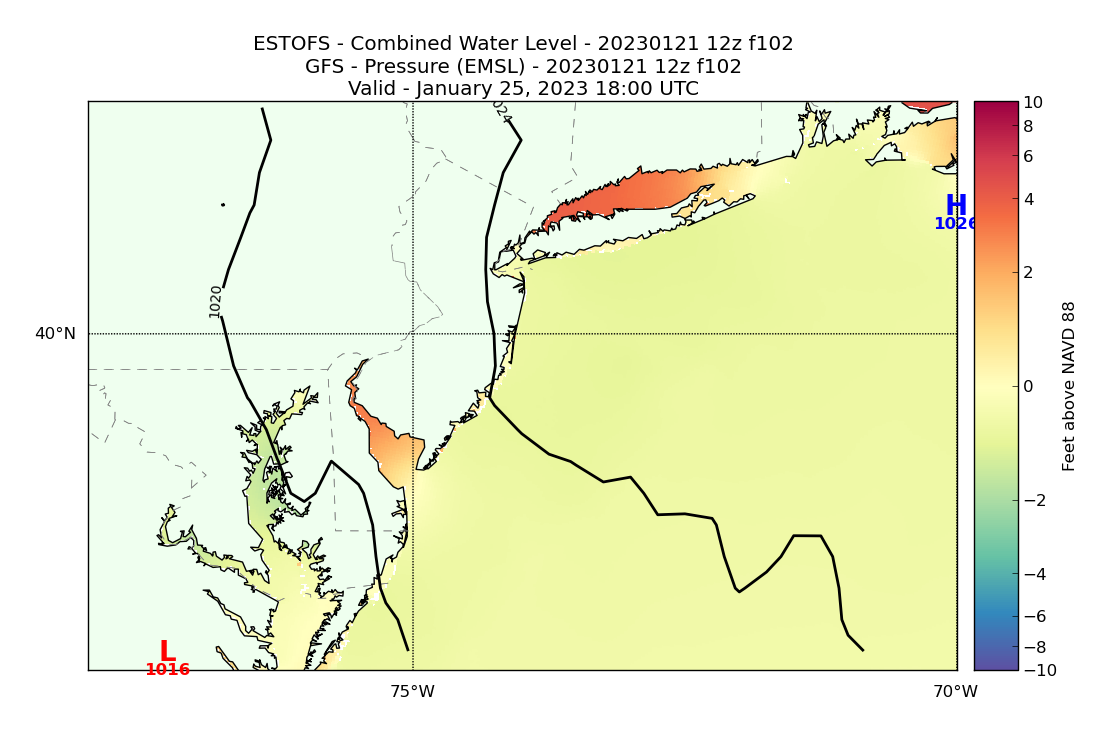 ESTOFS 102 Hour Total Water Level image (ft)