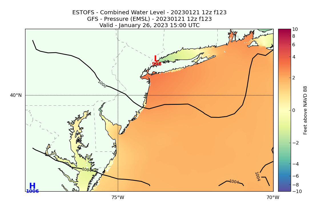 ESTOFS 123 Hour Total Water Level image (ft)