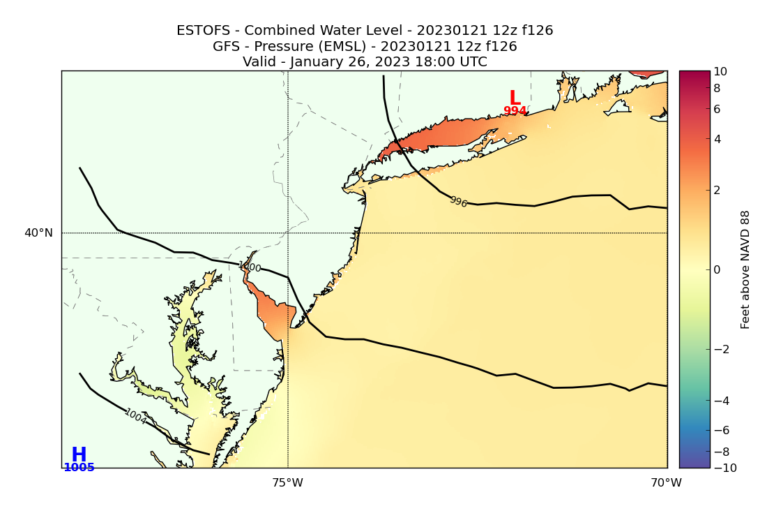 ESTOFS 126 Hour Total Water Level image (ft)