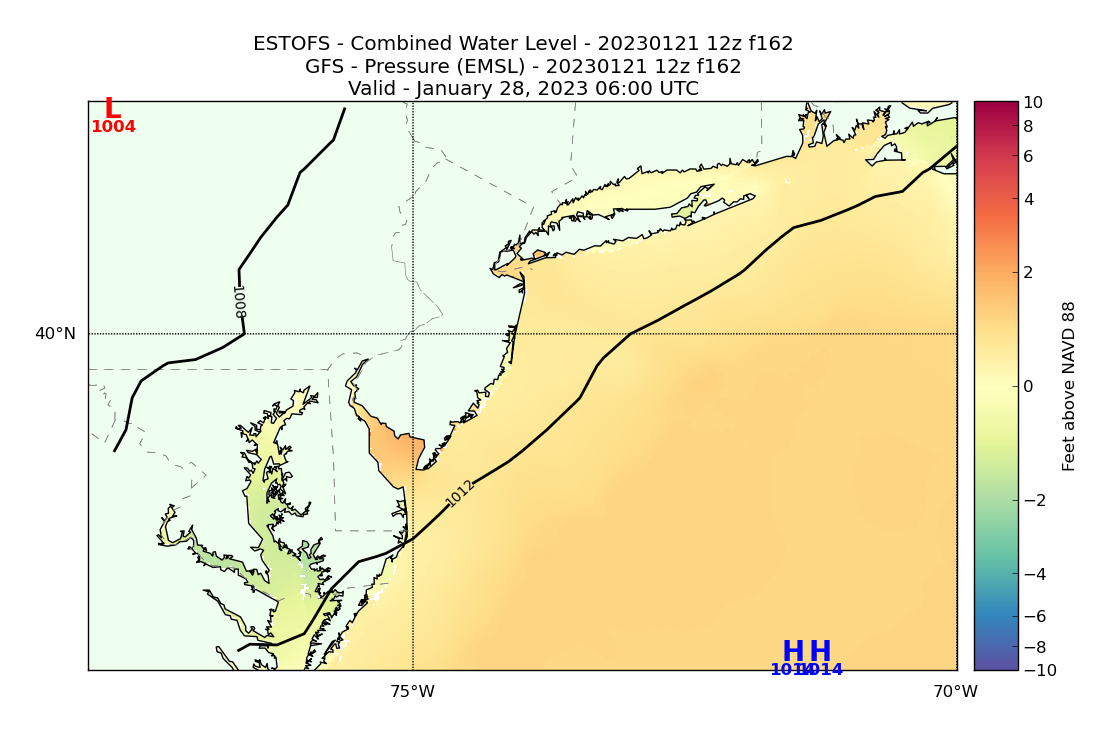ESTOFS 162 Hour Total Water Level image (ft)