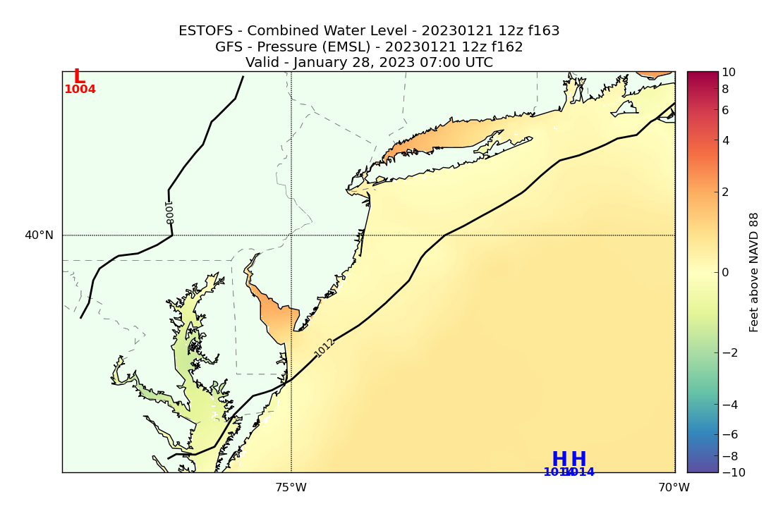 ESTOFS 163 Hour Total Water Level image (ft)