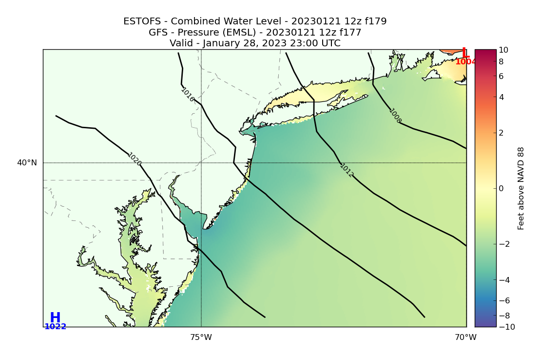 ESTOFS 179 Hour Total Water Level image (ft)