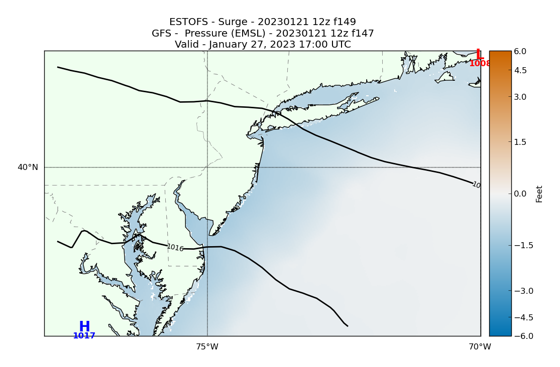 ESTOFS 149 Hour Storm Surge image (ft)