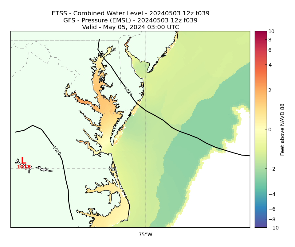 ETSS 39 Hour Total Water Level image (ft)