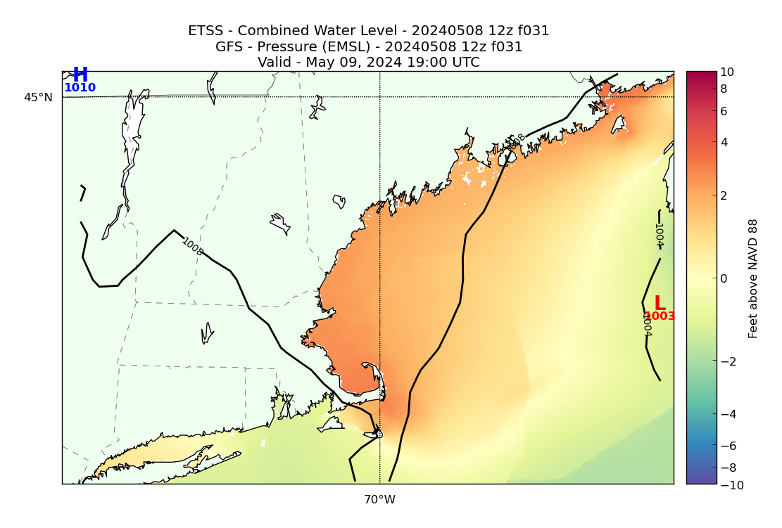 ETSS 31 Hour Total Water Level image (ft)