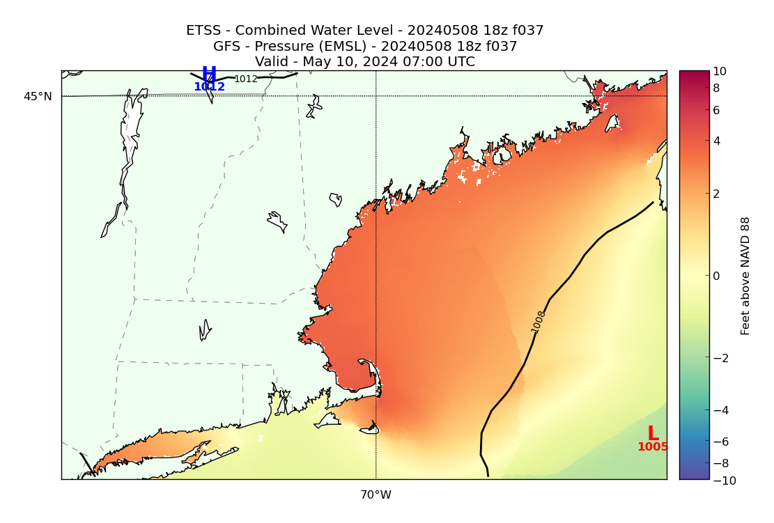 ETSS 37 Hour Total Water Level image (ft)