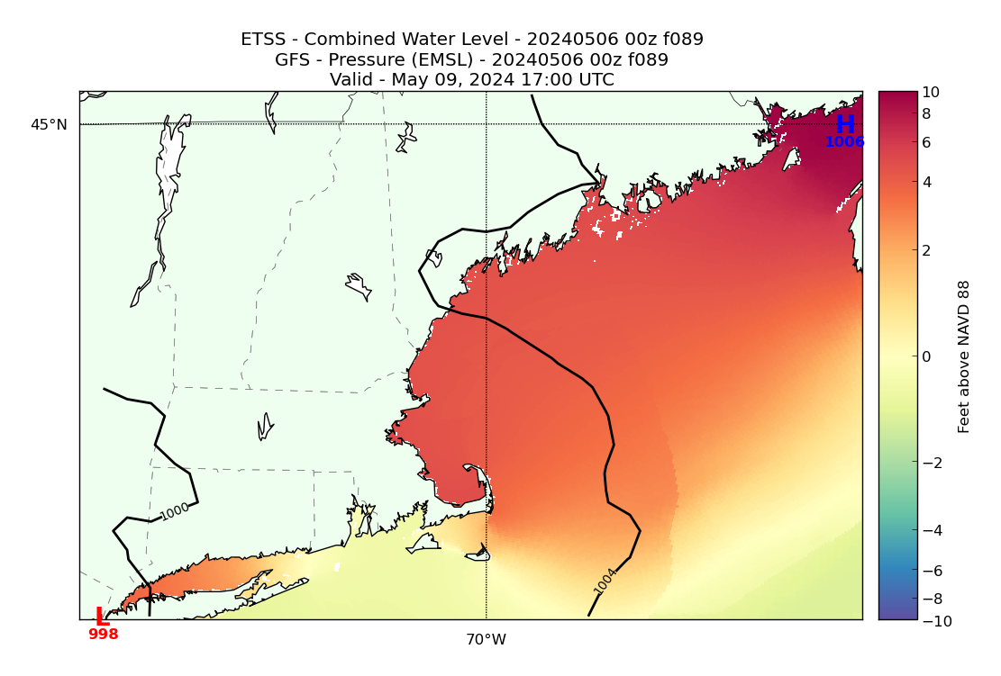 ETSS 89 Hour Total Water Level image (ft)