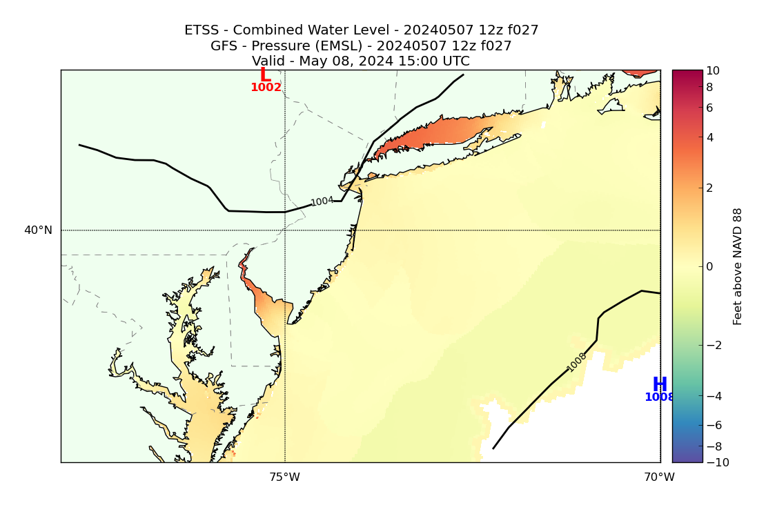 ETSS 27 Hour Total Water Level image (ft)