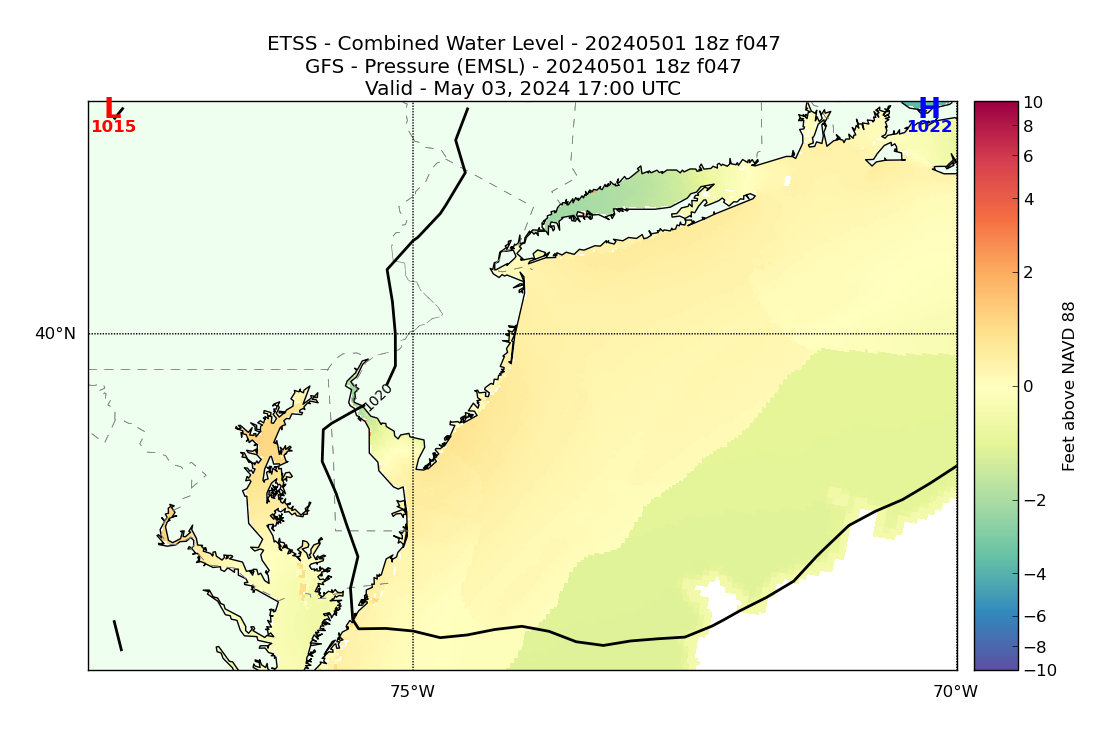 ETSS 47 Hour Total Water Level image (ft)