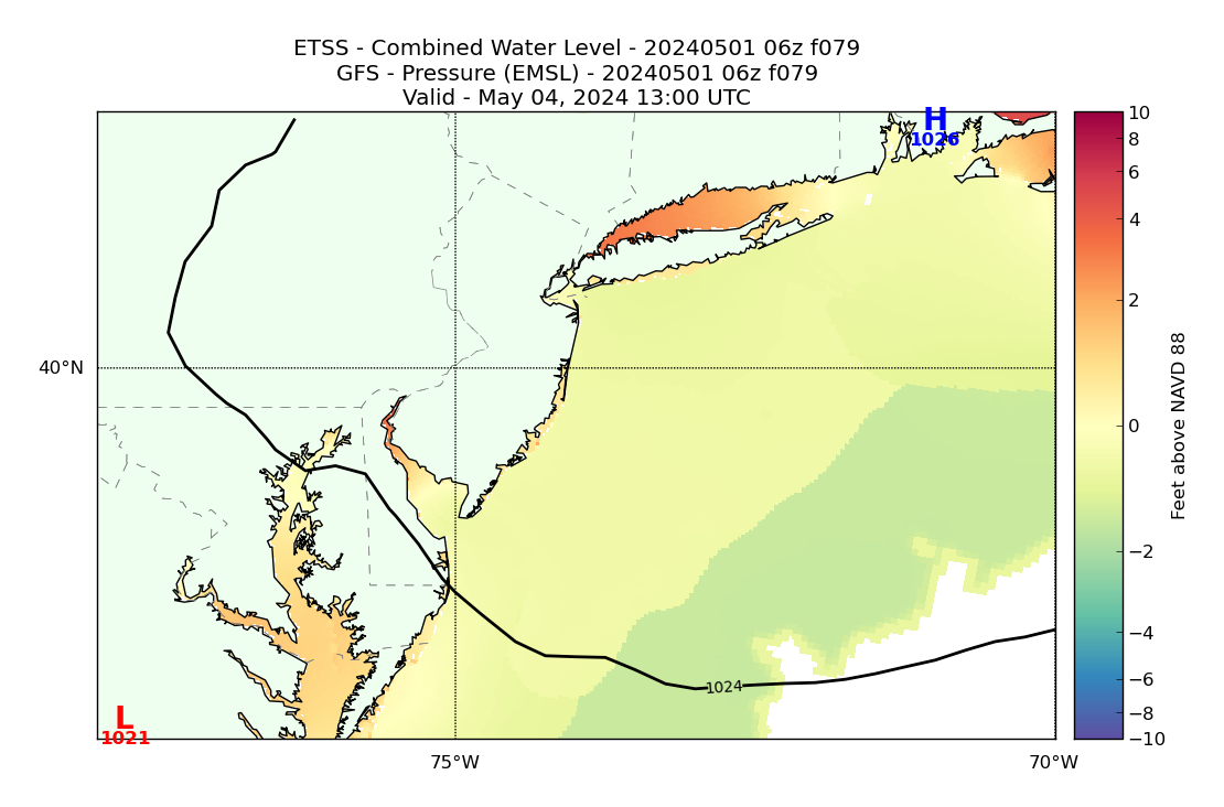 ETSS 79 Hour Total Water Level image (ft)