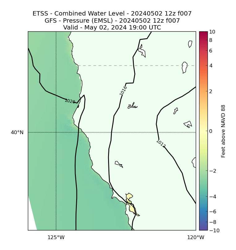ETSS 7 Hour Total Water Level image (ft)