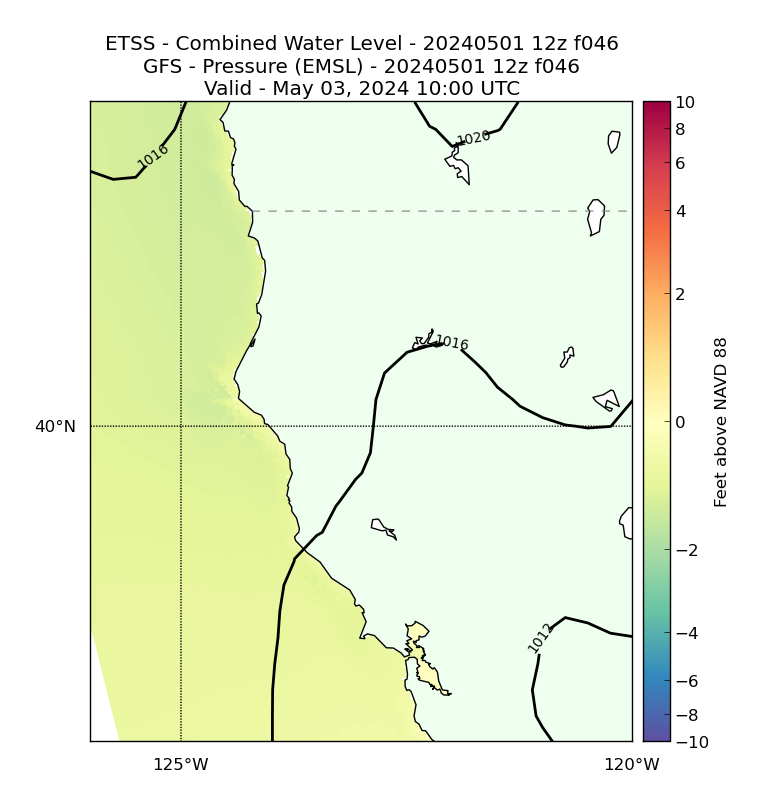 ETSS 46 Hour Total Water Level image (ft)