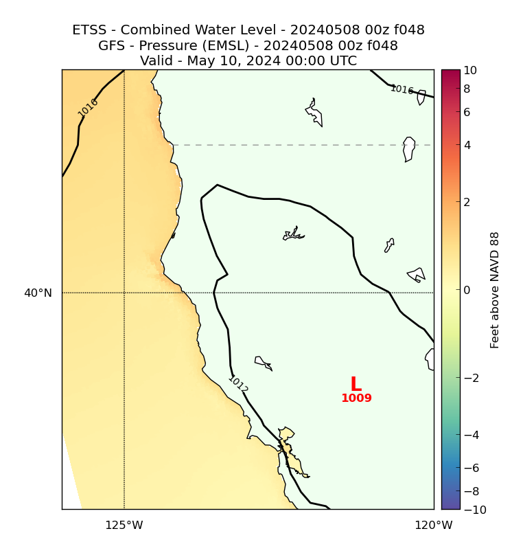 ETSS 48 Hour Total Water Level image (ft)