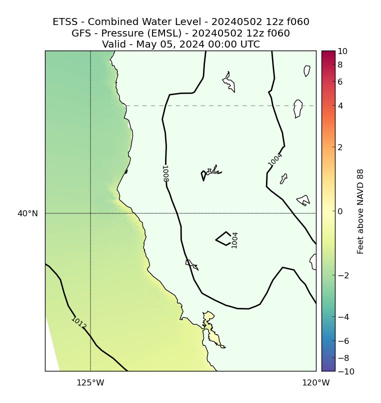 ETSS 60 Hour Total Water Level image (ft)