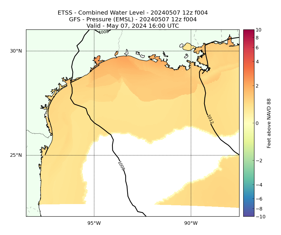 ETSS 4 Hour Total Water Level image (ft)