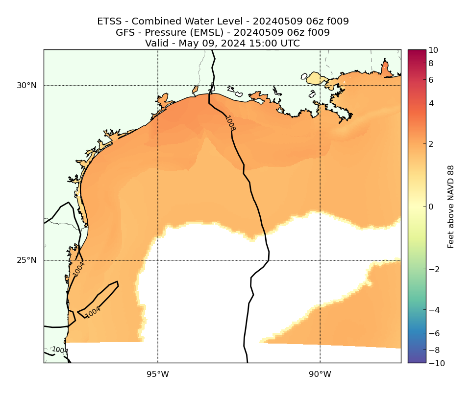 ETSS 9 Hour Total Water Level image (ft)