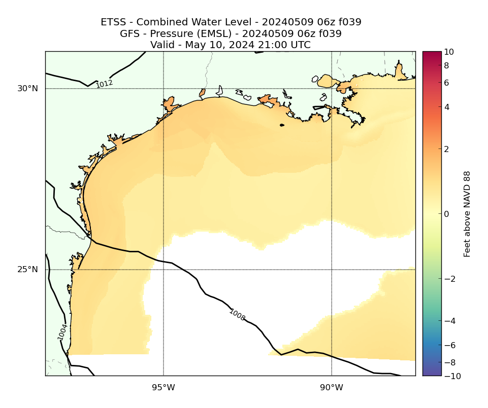 ETSS 39 Hour Total Water Level image (ft)
