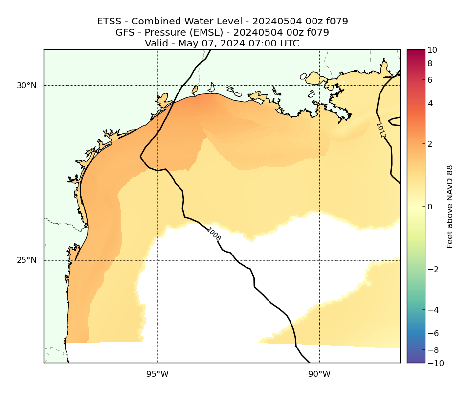 ETSS 79 Hour Total Water Level image (ft)