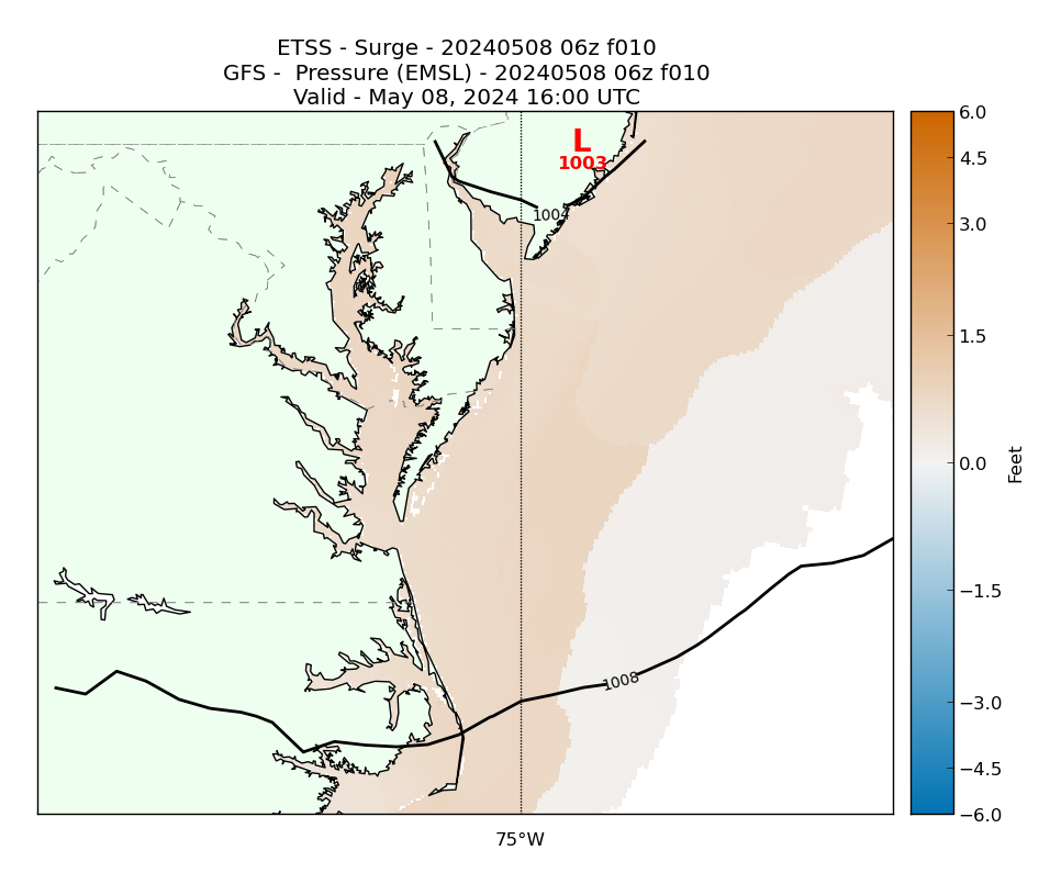 ETSS 10 Hour Storm Surge image (ft)