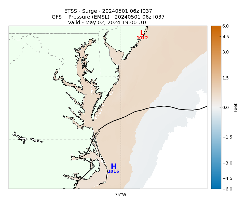 ETSS 37 Hour Storm Surge image (ft)