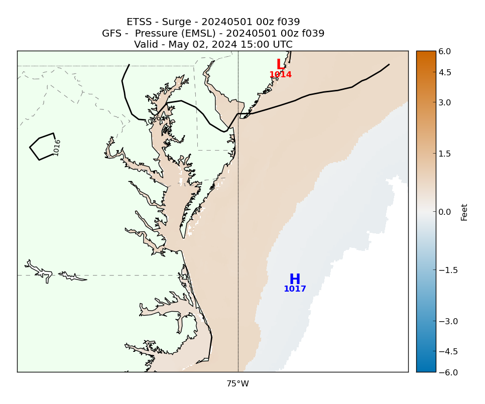 ETSS 39 Hour Storm Surge image (ft)