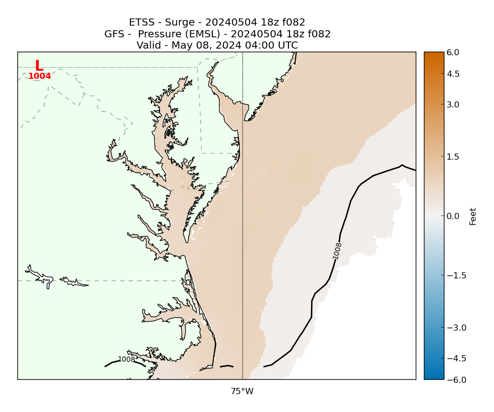 ETSS 82 Hour Storm Surge image (ft)