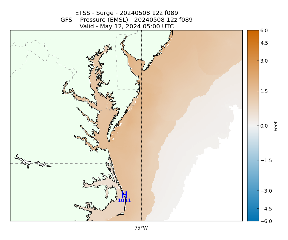 ETSS 89 Hour Storm Surge image (ft)