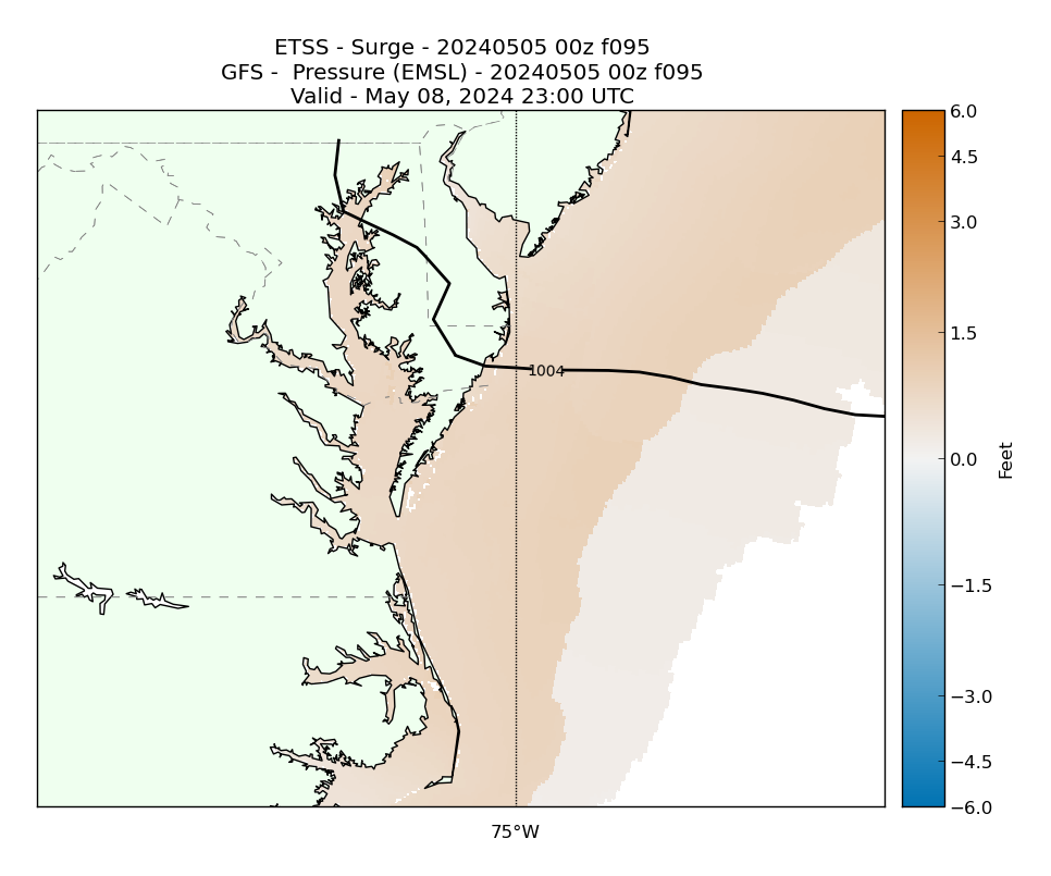 ETSS 95 Hour Storm Surge image (ft)