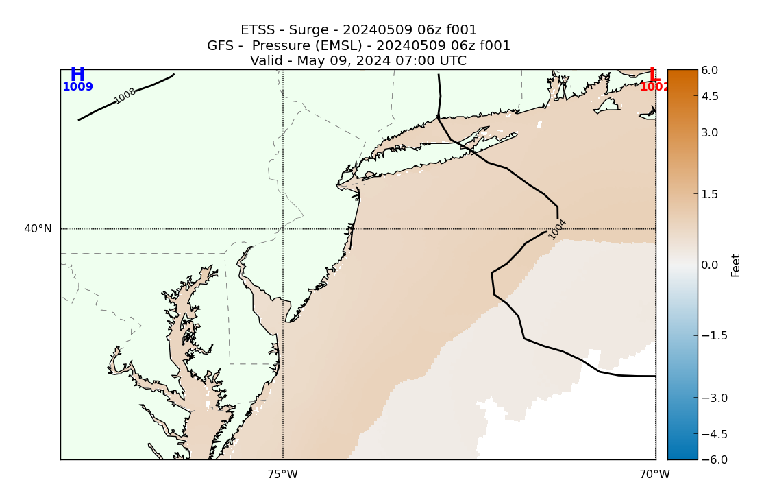 ETSS 1 Hour Storm Surge image (ft)